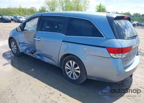 2014 Honda Odyssey Ex-L из США, поврежденный, VIN 5FNRL5H64EB049523